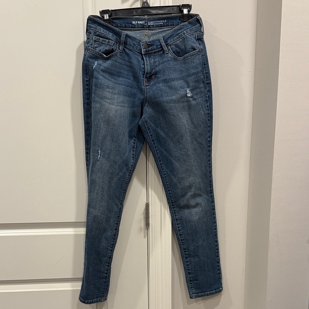 Old Navy Women's Dark Blue Skinny Jeans